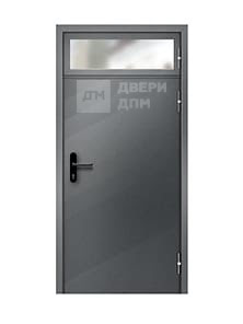 Противопожарная дверь глухая однопольная ДПМ-01 2-го типа с фрамугой