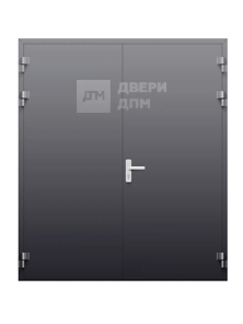 Противопожарная дверь EIS 15 двупольная алюминиевая ДП-562